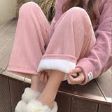 カットジャガード裏起毛ワイドパンツ | ad thie | 詳細画像8 