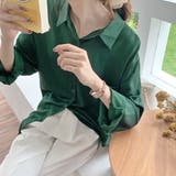 ポケット付き・ラウンドヘム ニュアンスカラーシャツ | ad thie | 詳細画像18 