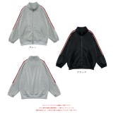 裏起毛 配色袖ライン スタンドネック ブルゾン | ad thie | 詳細画像15