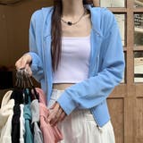 ショート丈・裏毛 ダブルジップパーカー | ad thie | 詳細画像9