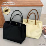 ヴィーガンレザーハンドル キャンバストートバッグ | ad thie | 詳細画像1