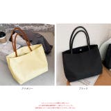 ヴィーガンレザーハンドル キャンバストートバッグ | ad thie | 詳細画像15