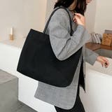 ヴィーガンレザーハンドル キャンバストートバッグ | ad thie | 詳細画像2