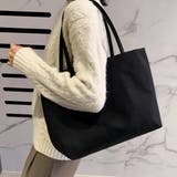 ヴィーガンレザーハンドル キャンバストートバッグ | ad thie | 詳細画像5