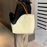 ヴィーガンレザーハンドル キャンバストートバッグ | ad thie | 詳細画像8