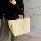 ヴィーガンレザーハンドル キャンバストートバッグ | ad thie | 詳細画像9