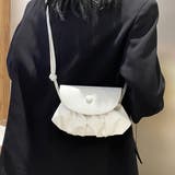 ギャザーデザイン ミニショルダーバッグ | ad thie | 詳細画像7 