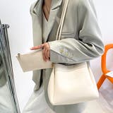 ノットハンドル・ポーチ付き ヴィーガンレザトートバッグ | ad thie | 詳細画像2 