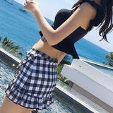 セパレート・タンキニ チェックフリルスイムウエア | ad thie | 詳細画像12 