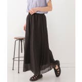 コットン100％・やわらか素材 フレアワイドパンツ | ad thie | 詳細画像14 