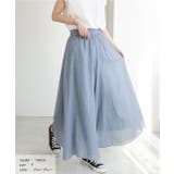 コットン100％・やわらか素材 フレアワイドパンツ | ad thie | 詳細画像8 