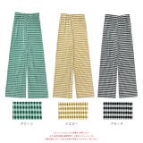 チェック柄・プリーツ ストレートパンツ | ad thie | 詳細画像17 