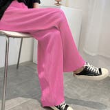 無地・プリーツ ストレートパンツ | ad thie | 詳細画像2 