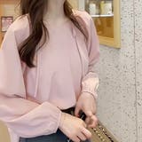 ショルダーリボン  クルーネックブラウス | ad thie | 詳細画像5 