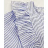 フリル・シアーストライプ パフスリーブブラウス | ad thie | 詳細画像8 