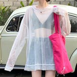 オフホワイト | オーバーサイズ・カラバリ豊富 メッシュトップス | ad thie