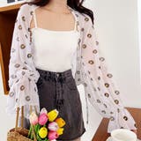 オフホワイト | アソートパターン シアーボリュームボレロ | ad thie