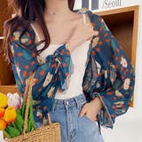 ブルー | アソートパターン シアーボリュームボレロ | ad thie