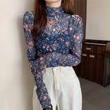 シアー・花柄  シャーリングレーストップス | ad thie | 詳細画像6 