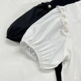 パール付き・パフスリーブ ショルダーフリルTシャツ | ad thie | 詳細画像10
