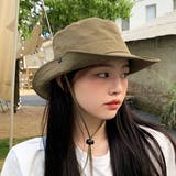 カーキ | 撥水ワッシャー加工 サファリハット | ad thie