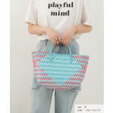 ブルーxピンク | 2サイズ・マルチカラー パサールバッグ | ad thie