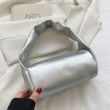 シルバー | エコレザー・カラー ハンドバッグ | ad thie