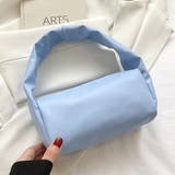 ライトブルー | エコレザー・カラー ハンドバッグ | ad thie