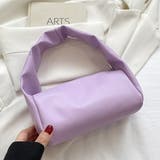 ラベンダー | エコレザー・カラー ハンドバッグ | ad thie
