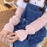 シアーチェック ボリュームアームカバー | ad thie | 詳細画像10