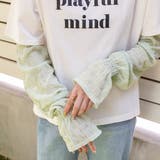 シアーチェック ボリュームアームカバー | ad thie | 詳細画像12