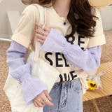 シアーチェック ボリュームアームカバー | ad thie | 詳細画像2