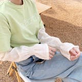 シアーチェック ボリュームアームカバー | ad thie | 詳細画像6