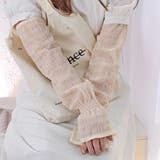 シアーチェック ボリュームアームカバー | ad thie | 詳細画像9