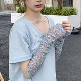 シアー・花柄  レースアームカバー | ad thie | 詳細画像2 