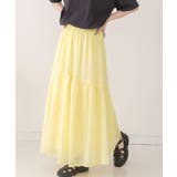 ふんわり柔らか ティアードロングスカート | ad thie | 詳細画像14