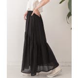 ふんわり柔らか ティアードロングスカート | ad thie | 詳細画像3