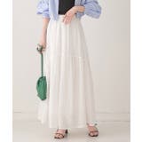 ふんわり柔らか ティアードロングスカート | ad thie | 詳細画像9