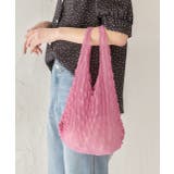 ピンク | 絞り・大容量 ドロールエコバッグ | ad thie