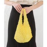 イエロー | 絞り・大容量 ドロールエコバッグ | ad thie