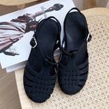 ブラック | ビーチ・水遊び ラバーグルカサンダル | ad thie