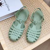 グリーン | ビーチ・水遊び ラバーグルカサンダル | ad thie