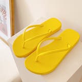 イエロー | カラバリ豊富 POPビーチサンダル | ad thie