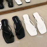 クロスライン スクエアフラットサンダル | ad thie | 詳細画像13 