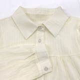 ショート丈・ワッシャー加工 ティアードブラウス | ad thie | 詳細画像13 