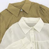 ショート丈・ワッシャー加工 ティアードブラウス | ad thie | 詳細画像16 