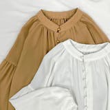 ショルダーギャザー ぽわん袖ブラウス | ad thie | 詳細画像8 