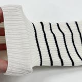 襟付き・ベーシック ボーダーニットトップス | ad thie | 詳細画像18 