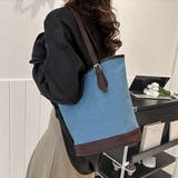 大容量・デニム バケツトートバッグ | ad thie | 詳細画像3 