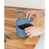 チェーン付き・デニム バニティミニバッグ | ad thie | 詳細画像10